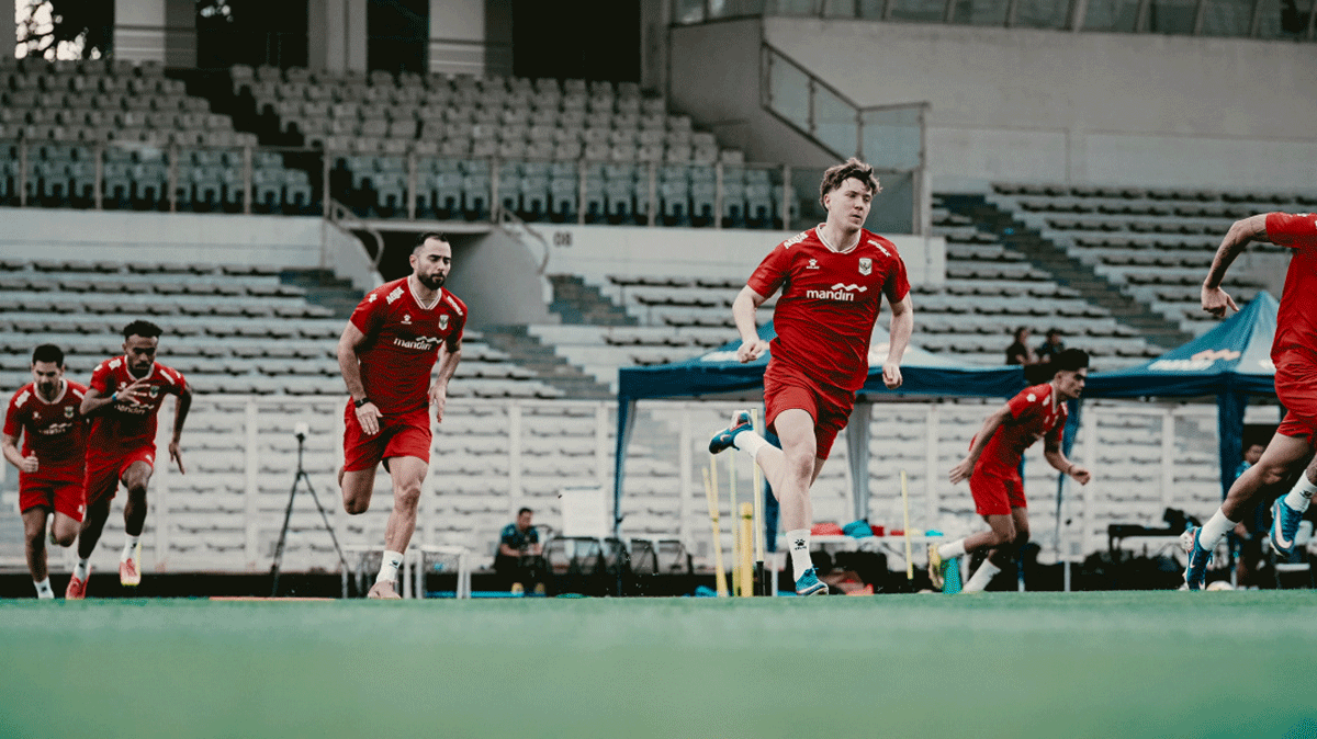 Pemain timnas Indonesia jalani latihan. (;pssi)