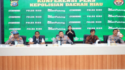 Jumpa pers Polda Riau