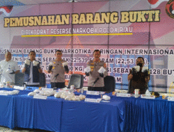 Perang Tiada Henti Melawan Narkoba, 22,53 Kilogram Heroin Dimusnahkan Polda Riau