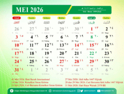 Mei 2026 Jadi Bulan Terindah, Punya Tiga Long Weekend, Tanggal Merah Berderet-deret, Ini Kalendernya
