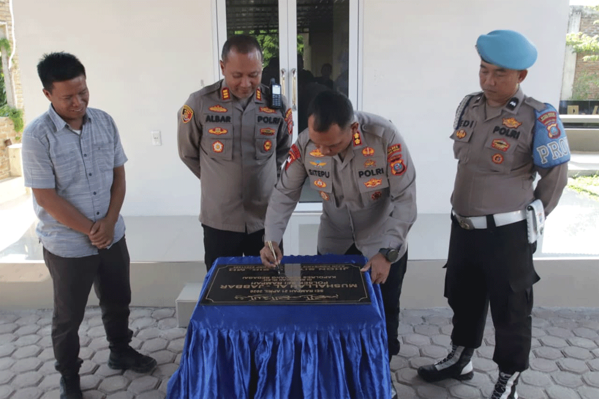 Peresmian musola oleh kapolres