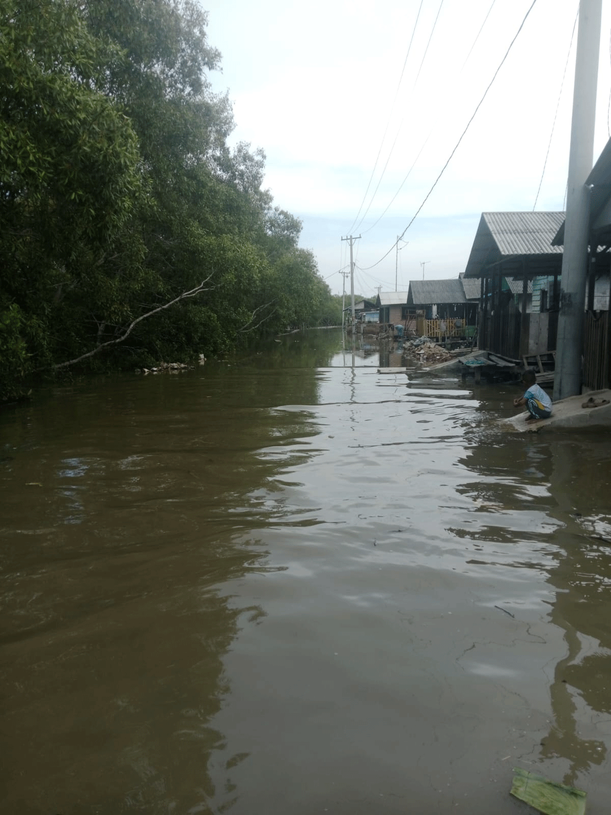 Daerah yang dilanda banjir rob.