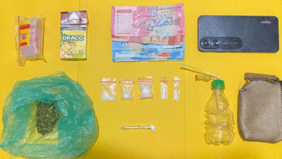 Barang bukti yang diamankan polisi