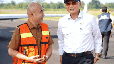 Bupati Bungo Dedy Putra bersama Menteri Pekerjaan Umum, Dody Hanggodo