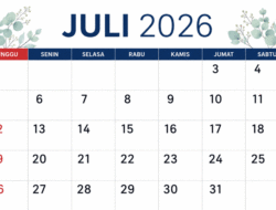 Ini Kalender Juli 2026, Maaf Tanpa Tanggal Merah