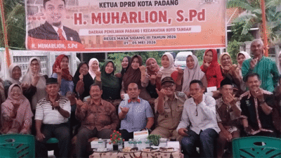 Ketua DPRD Kota Padang Muharlion Jemput Aspirasi Warga Dadok Tunggul Hitam, Fokus Penanganan Banjir dan Infrastruktur