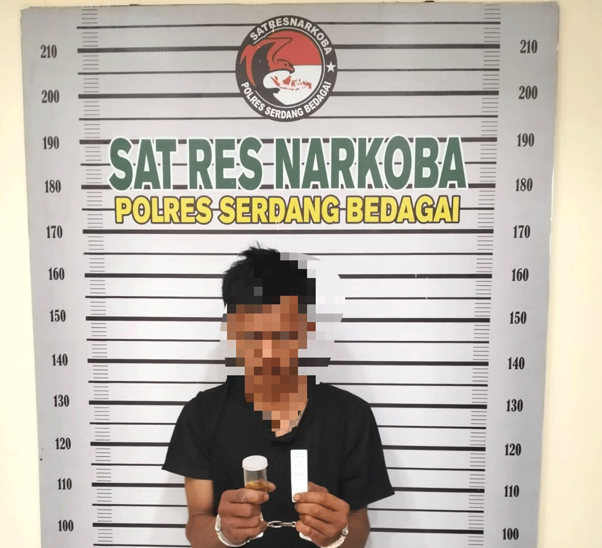 Terduga pelaku yang diamankan polisi