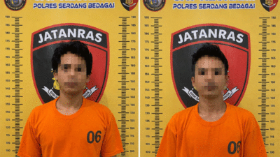 Dua pelaku yang diamankan polisi