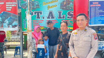 Polres Sergai Fasilitasi Pemulangan Pasutri dan Dua Anak ke Jakarta, Wujud Kepedulian Polri kepada Masyarakat
