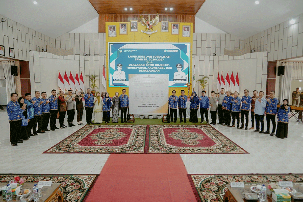 Tanda Tangani Pakta Integritas, Pemkab Solok Selatan Pastikan SPMB Objektif dan Transparan