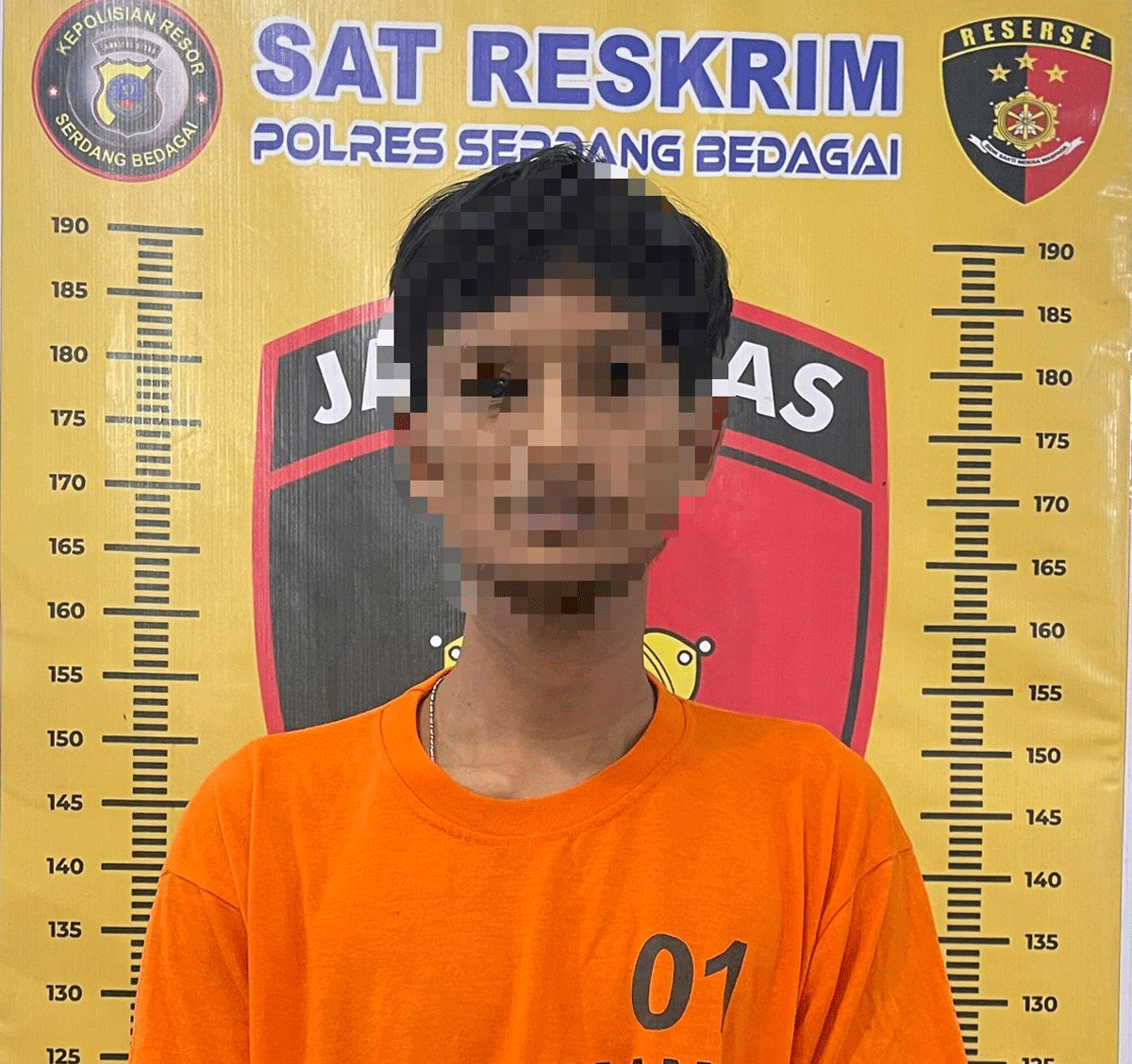 Terduga pelaku yang diamankan polisi