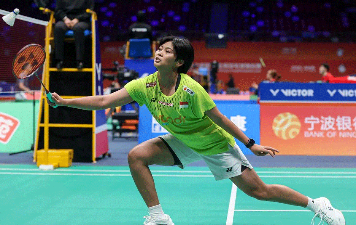Thalota Ramadhani Wiryawan di Piala Uber 2026 asal Surabaya. (PBSI)