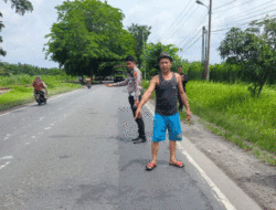 Dua Sepeda Motor Adu Banteng di Jalinsum Perbaungan, Tiga Orang Dilarikan ke Rumah Sakit