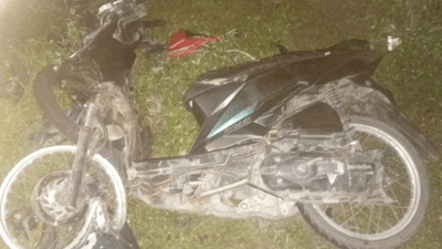 Lalai dan Tak Pakai Helm, Dua Sepeda Motor Tabrakan di Sergai, 4 Orang Luka-luka 9 Motor yang terlibat kecelakaan.