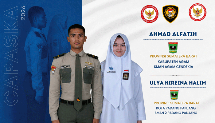 Dua Pelajar Sumbar Lolos Seleksi Paskibraka Nasional, Ini Daerah Asalnya