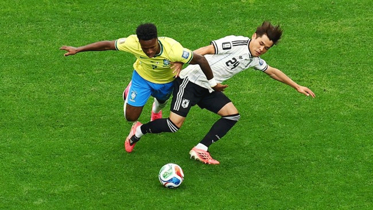 Pertandingan Piala Dunia. (CNN Indonesia)