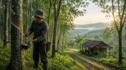 Harga Karet di Kuansing Kembali Ambles, Petani Menjerit: Dapur Tak Berasap Jika Sehari Tak Menyadap