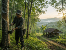 Harga Karet di Kuansing Kembali Ambles, Petani Menjerit: Dapur Tak Berasap Jika Sehari Tak Menyadap