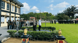 Polres Dharmasraya menggelar apel kesiapan pengamanan Dharmasraya Champion League (DCL) 2026 di Lapangan Apel Polres Dharmasraya, Sabtu (6/6/2026) pagi.