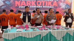 Jumpa pers Polres Sergai terkait Operasi Antik