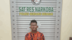 Tersangka yang diamankan polisi