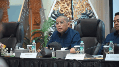 Anggota Komisi XIII DPR RI Dapil Sumatera Barat, Arisal Aziz menyampaikan pandangan dalam agenda Kunjungan Kerja Spesifik Komisi XIII DPR RI ke Kantor Wilayah Kementerian Hukum Provinsi Jawa Tengah di Semarang, Rabu (8/7/2026). (Metaksos DPR RI)