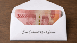Amplop Putih Kalau Diisi Uang Terlalu Banyak Bisa Kuyak, Malotuih Bisa Pulo 2 Ilustrasi. (Konten AI)