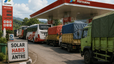 Si Mister Bolu Ketan Perlu Tahu, Cari Solar di Sumbar Bagaikan Mencari Emas, Lah Parah Nagari Yuang! 8 Antre BBM di SPBU.