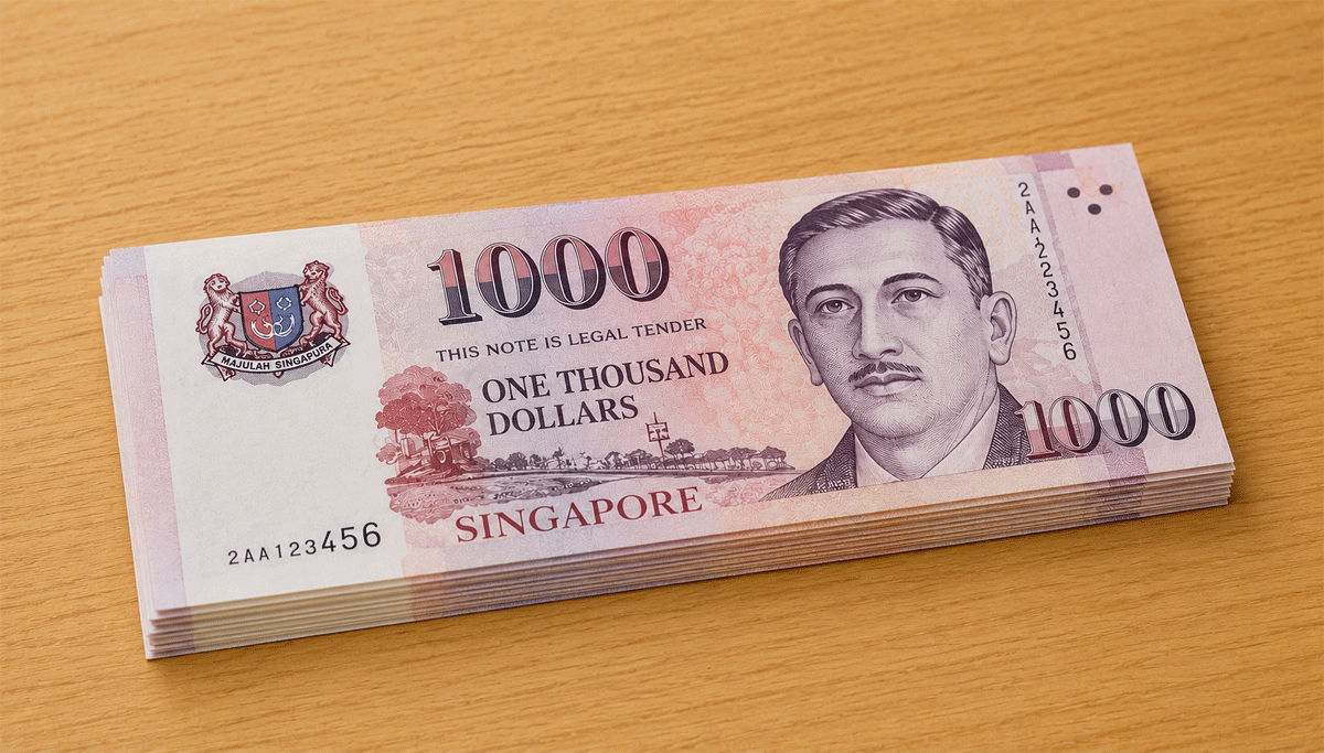Ilustrasi Dolar Singapura. (Konten AI)