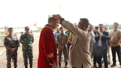 Wali Kota Gunungsitoli Bersama Forkopimda Sambut Duta Besar Prancis di Bandara Binaka