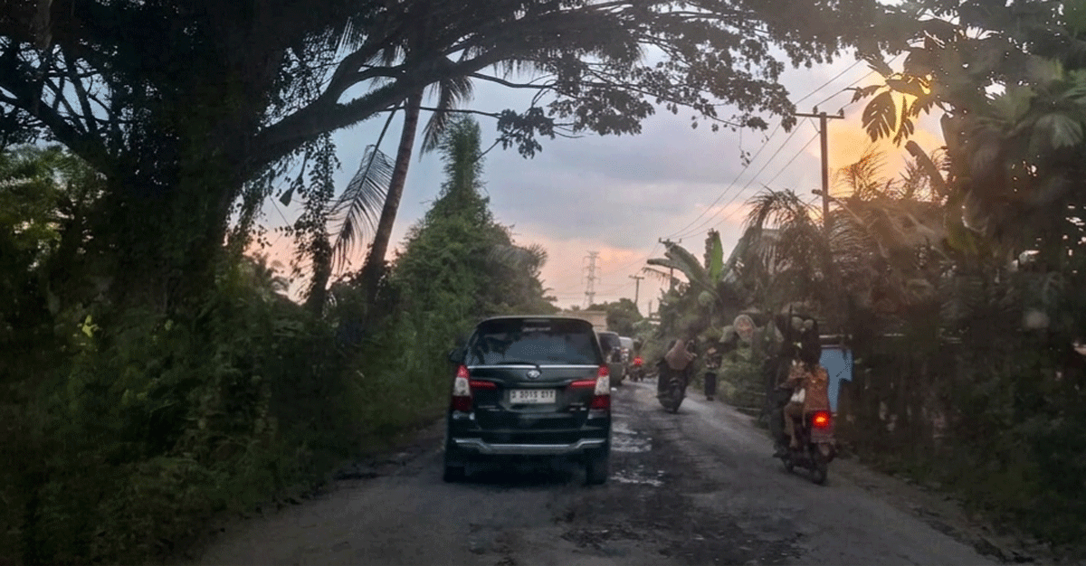 Kerusakan Jalan Kuala Cinaku Makin Parah, Anggota DPRD Minta Pemprov Riau Gerak Cepat 1 Jalan rusak. (riau.go.id)