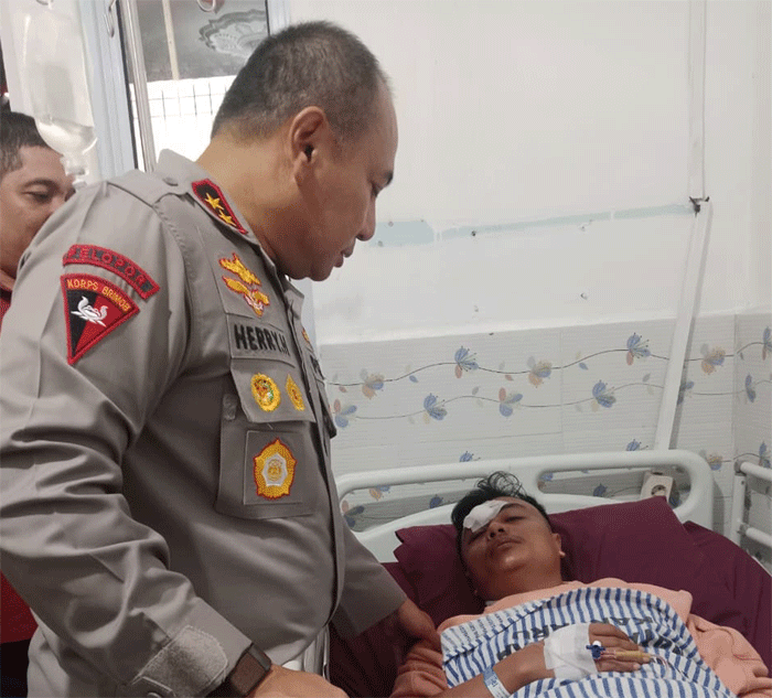 Kapolda Riau Jenguk Korban Pengeroyokan, Tegaskan Kasus Diusut Tuntas Tanpa Pandang Bulu