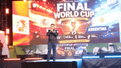 Nobar Final Piala Dunia 2026 di Mapolda Riau Meriah, Hiburan, Stand Up Comedy hingga Doorprize Warnai Acara, Ada Rocky Gerung 2 Pembukaan nobar di Polda Riau