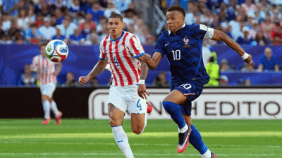 Pertandingan Paraguay dengan Prancis. (CNN Indonesia)