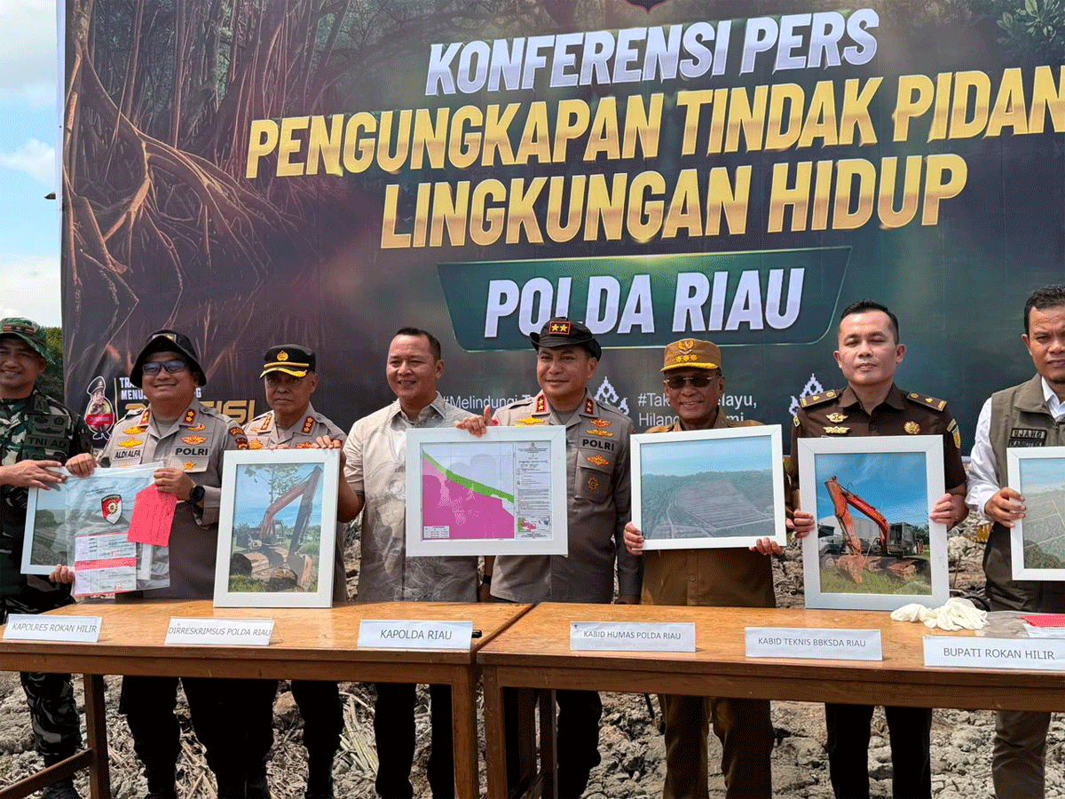 Jumpa pers Polda Riau