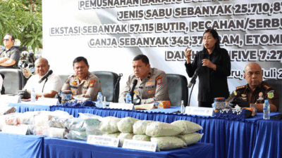 Jumpa pers Polda Riau