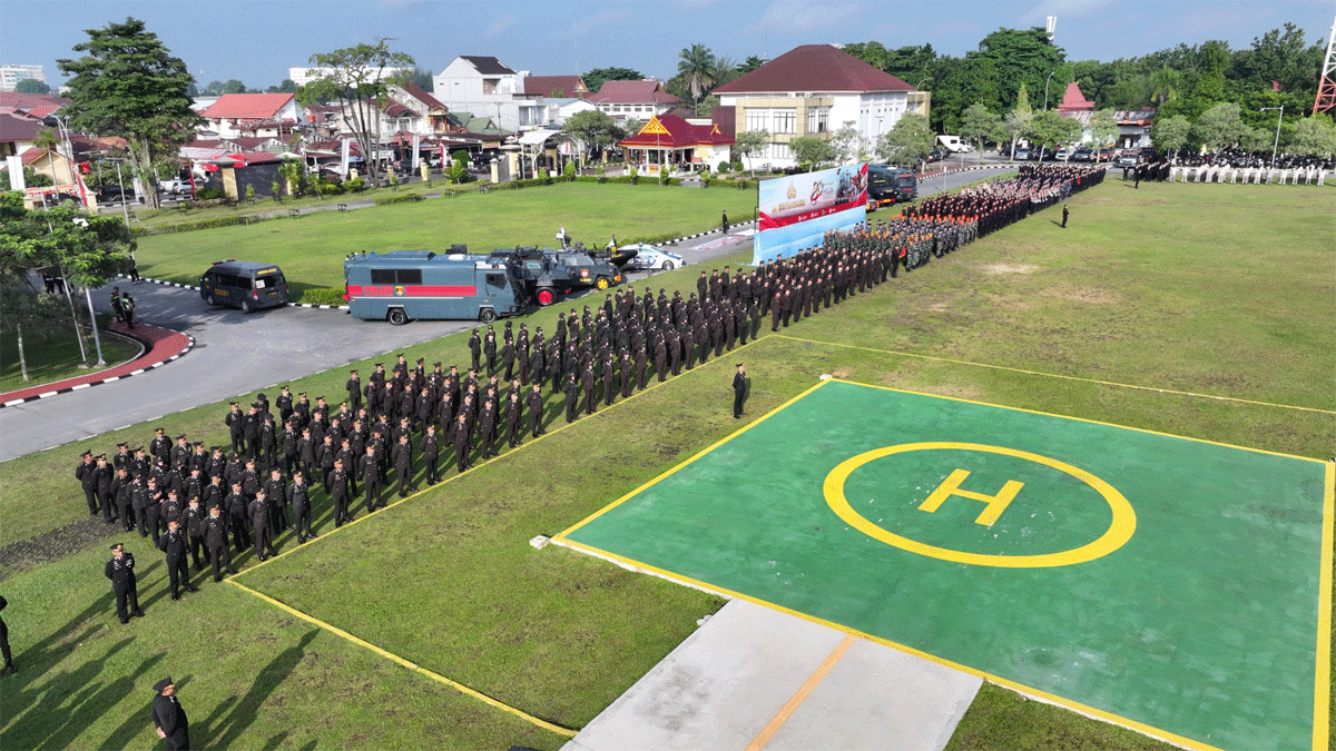 Polda Riau Peringati Hari Bhayangkara ke-80, Tegaskan Pengabdian untuk Rakyat 1 Upacara HUT Bhayangkara