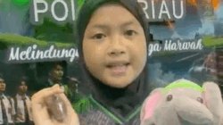 Anak Gajah Nona Seroja Tebar 15 Ribu Bibit Pohon dalam Event Riau Bhayangkara Run