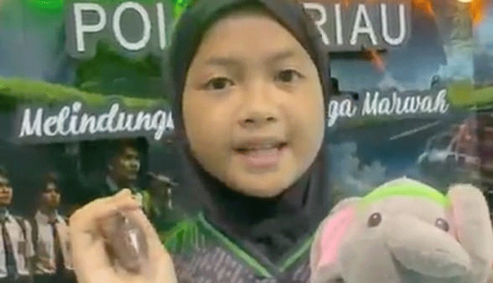Anak Gajah Nona Seroja Tebar 15 Ribu Bibit Pohon dalam Event Riau Bhayangkara Run 1 riau1