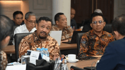 Bupati Buton Tengah, Dr. Azhari melakukan audiensi dengan Menteri Transmigrasi, Muh. Iftitah Sulaiman Suryanagara di Jakarta, Sabtu (1/8/2026).