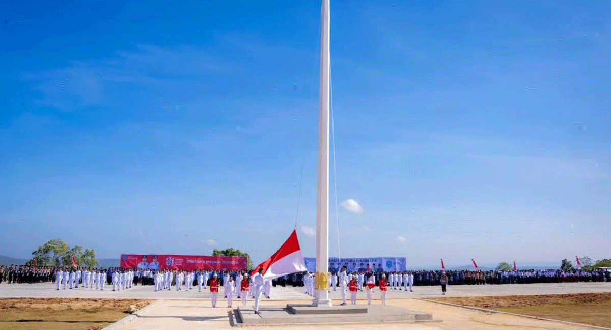 Upacara HUT RI di Buton Tengah. (Kominfo)
