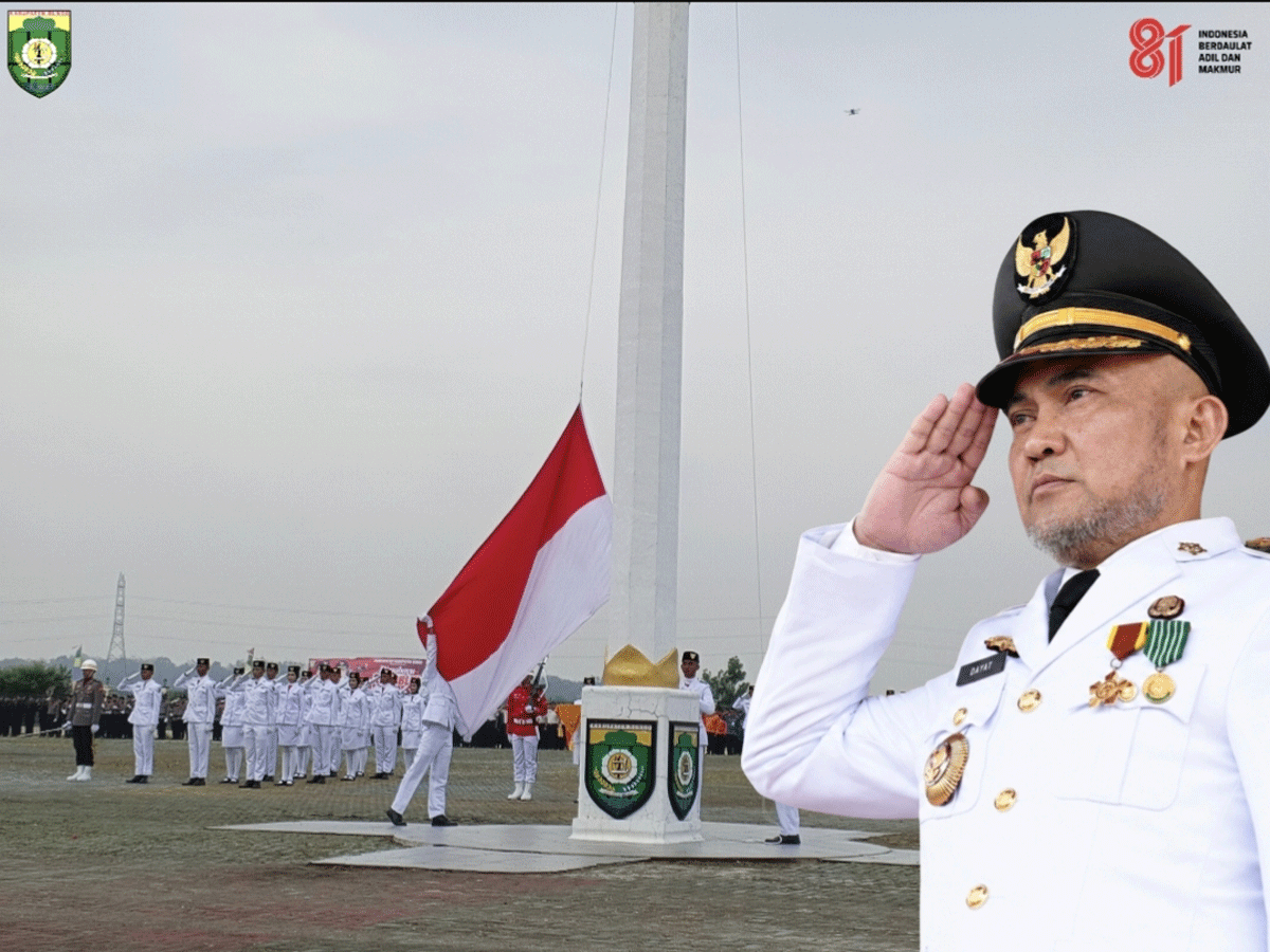 Bupati Bungo Pimpin Upacara HUT ke-81 RI, Pesan Dedy Putra Bikin Suasana Lapangan MTQ Penuh Haru 1 Upacara HUT RI di Bungo. (bungokab.go.id)