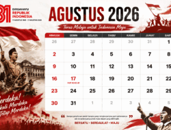 Ini Kalender Agustus 2026, Apakah Tanggal 18 Cuti Bersama?