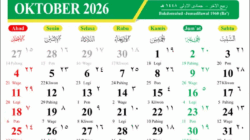 Ini Kalender Oktober 2026, Adakah Libur Panjang? Cek Faktanya, Jangan Sampai Salah Jadwal