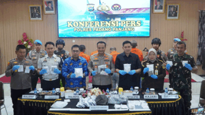 Wali Kota Hendri Arnis Apresiasi Polres Padang Panjang Ungkap Empat Kasus Narkotika