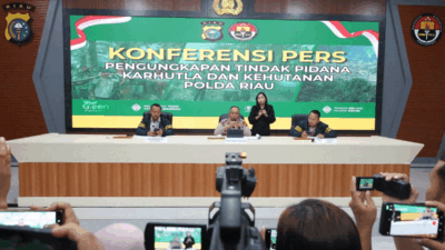 Jumpa pers Polda Riau