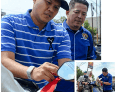 PWI Serdang Bedagai Bagikan Ratusan Bendera Merah Putih Gratis kepada Pengguna Jalan