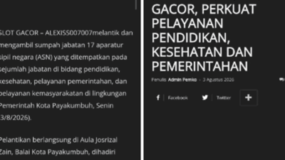 Situs Pemko Payakumbuh Maintenance, Slot Gacor Muncul di Portal Resmi 11 Situs pemko yang disusupi pelaku judi online