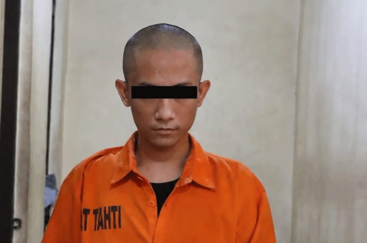 Terduga pelaku yang diamankan polisi