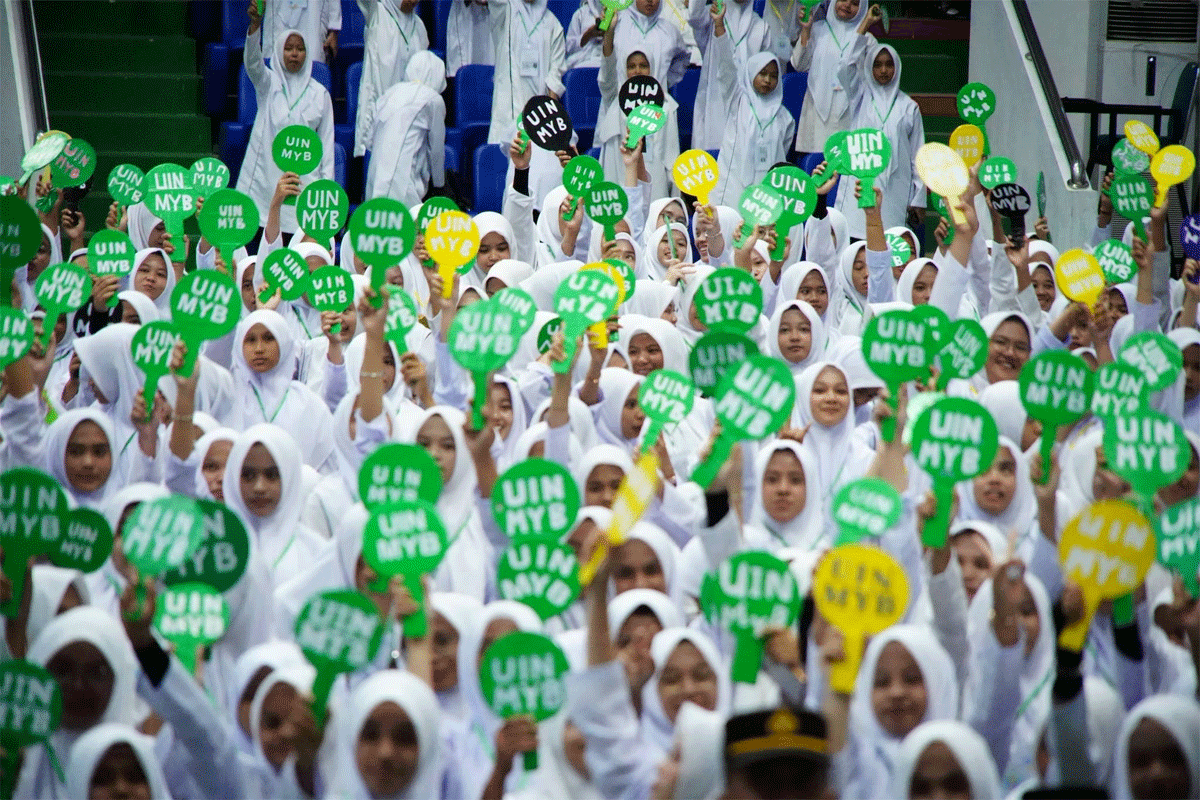 Pembukaan Pengenalan Budaya Akademik dan Kemahasiswaan (PBAK) Universitas Islam Negeri (UIN) Mahmud Yunus Batusangkar 2026 di Auditorium Kampus 2 UIN Mahmud Yunus Batusangkar, Selasa (26/8/2026). (Prokopim)